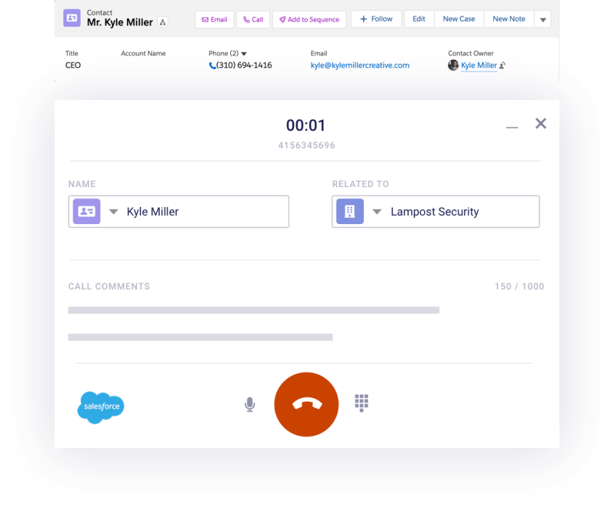 Dialer from Salesforce