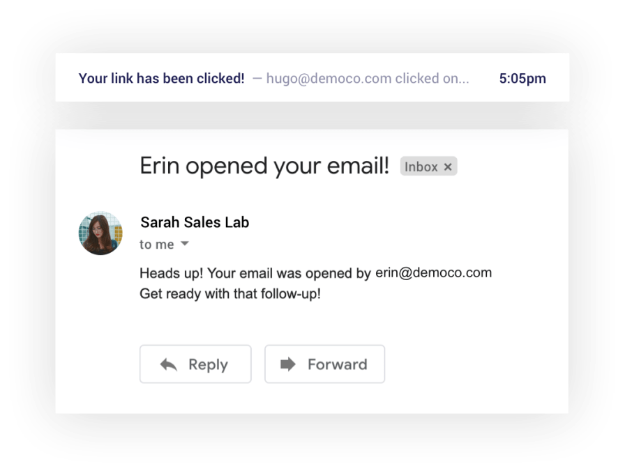 Email notifications