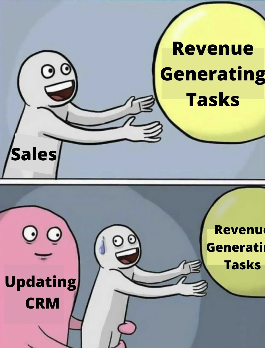 Revenue generating tasks vs updating CRM
