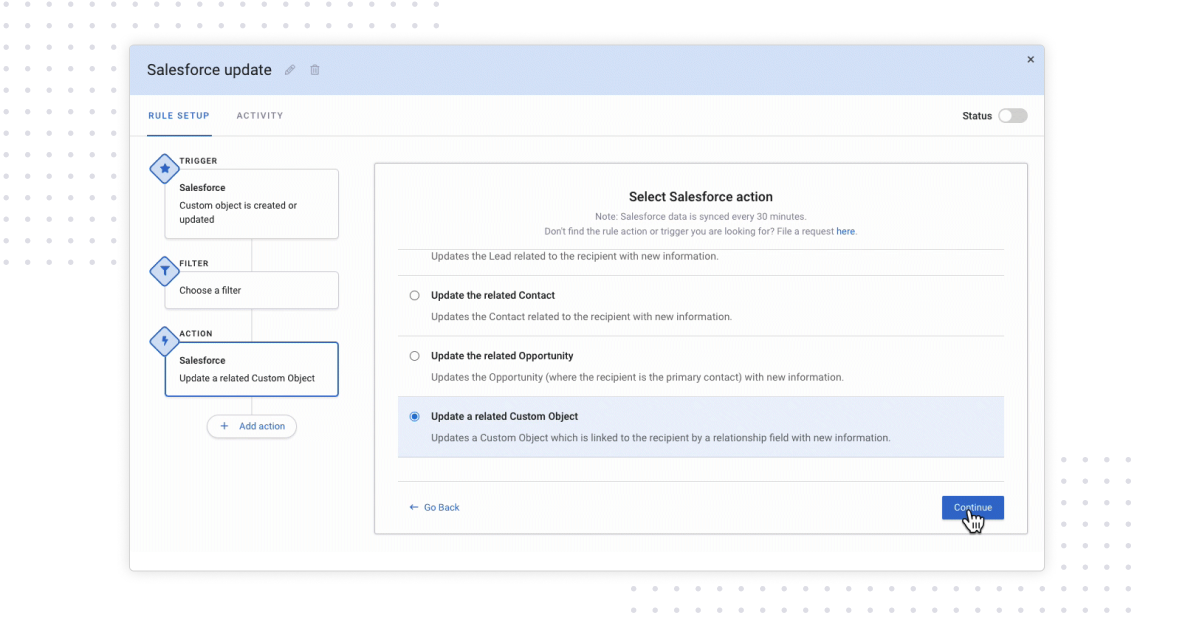 New Automation Capabilities for Salesforce Custom Objects | Mixmax